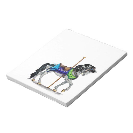 Carousel Horse Notizblock (Rotiert)
