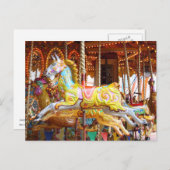 Carousel Horse Postkarte (Vorne/Hinten)