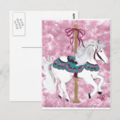 Carousel Horse Postkarte (Vorne/Hinten)