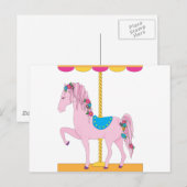 Carousel Horse Postkarte (Vorne/Hinten)