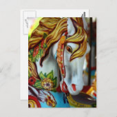 Carousel Horse Postkarte (Vorne/Hinten)