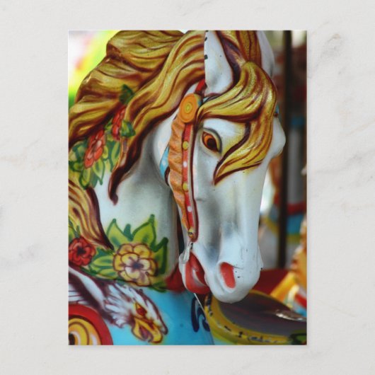 Carousel Horse Postkarte (Vorderseite)