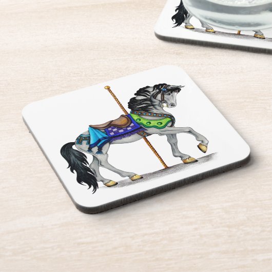 Carousel Horse Untersetzer (Linke Seite)