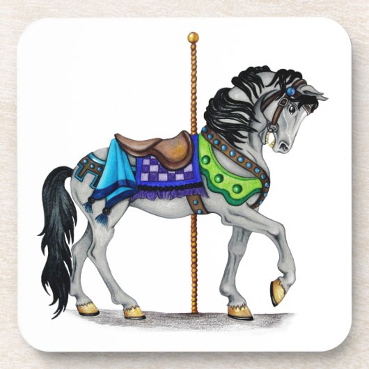 Carousel Horse Untersetzer (Vorderseite)