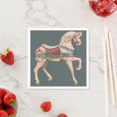 Carousel Horse von Henry Murphy Serviette (Beispiel)