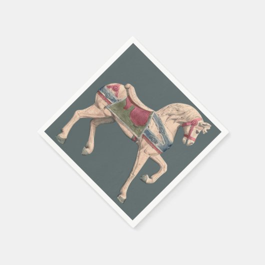 Carousel Horse von Henry Murphy Serviette (Ecke)
