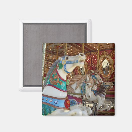 Carousel Horses Magnet (Vorderseite/Rückseite)