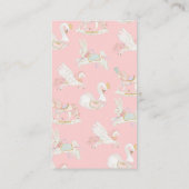 Carousel Merry-go-round Diaper Raffle Begleitkarte (Rückseite)