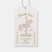 Carousel Merry-go-round Geschenkanhänger (Vorderseite)