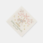 Carousel Merry-go-round-Party Serviette (Ecke)