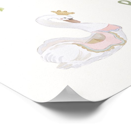 Carousel Merry-go-round Welcome Sign Poster (Ecke)