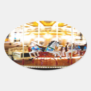 Carousel Ovaler Aufkleber