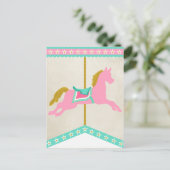 Carousel Pennant Banner Spacer Postkarte (Stehend Vorderseite)