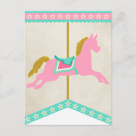 Carousel Pennant Banner Spacer Postkarte