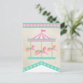 Carousel Pennant Banner Spacer Postkarte (Stehend Vorderseite)