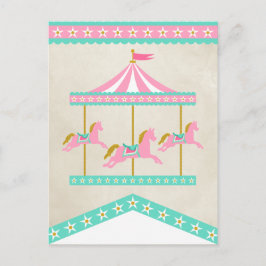 Carousel Pennant Banner Spacer Postkarte