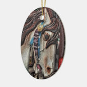 Carousel Pferdepfeifen Kunst, Dichtung und Musik Keramikornament (Links)