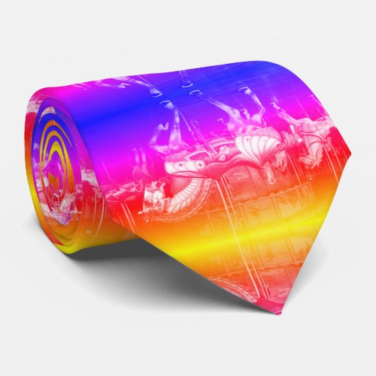 Carousel Pferses Neck Tie Krawatte (Gerollt)