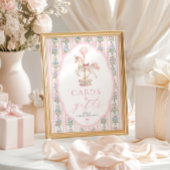 Carousel Pink Karten und Geschenke Unterschrift Poster