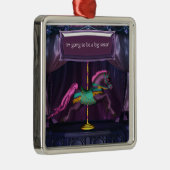 Carousel Pony Big Sister Keepake Ornamnet Ornament Aus Metall (Rechts)
