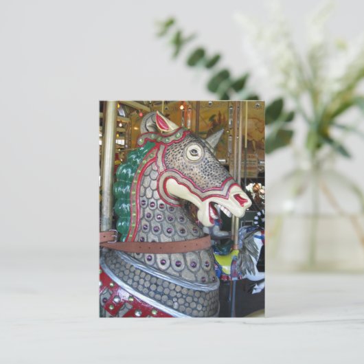 Carousel Postcard Postkarte (Stehend Vorderseite)