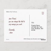 Carousel Postcard Postkarte (Rückseite)