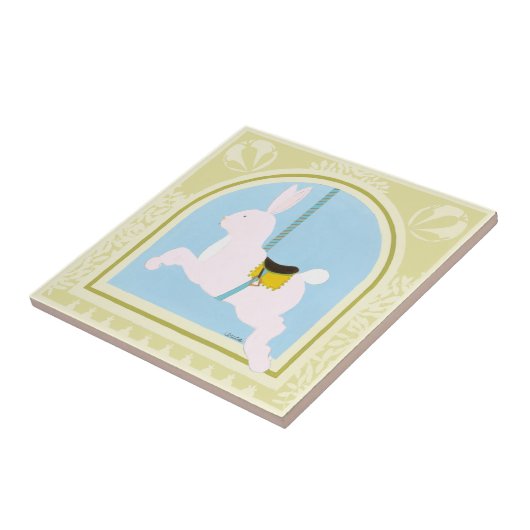 Carousel Rabbit von June Erica Vess Fliese (Seite)