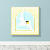 Carousel Rabbit von June Erica Vess Leinwanddruck (Insitu (Holzboden))