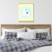 Carousel Rabbit von June Erica Vess Leinwanddruck (Insitu (Schlafzimmer))