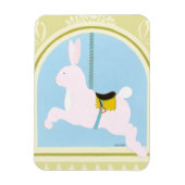 Carousel Rabbit von June Erica Vess Magnet (Vertikal)