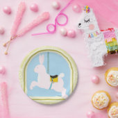 Carousel Rabbit von June Erica Vess Pappteller (Party)