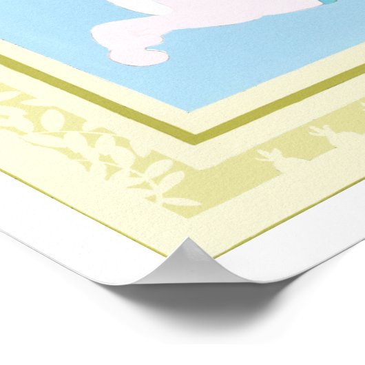 Carousel Rabbit von June Erica Vess Poster (Ecke)