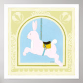 Carousel Rabbit von June Erica Vess Poster (Vorne)