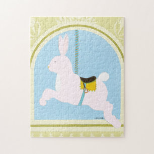 Carousel Rabbit von June Erica Vess Puzzle