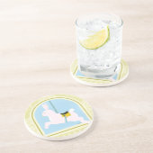 Carousel Rabbit von June Erica Vess Sandstein Untersetzer (Seite)