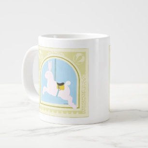 Carousel Rabbit von Juni Erica Vess Jumbo-Tasse