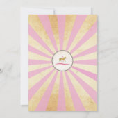 Carousel Reiten Party Einladung Messe Geburtstag (Rückseite)