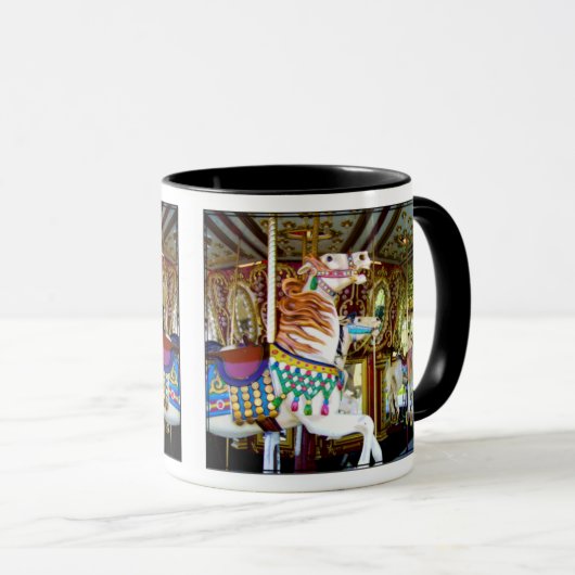 CAROUSEL ~ Ringer-Tasse Tasse (VorderseiteRechts)