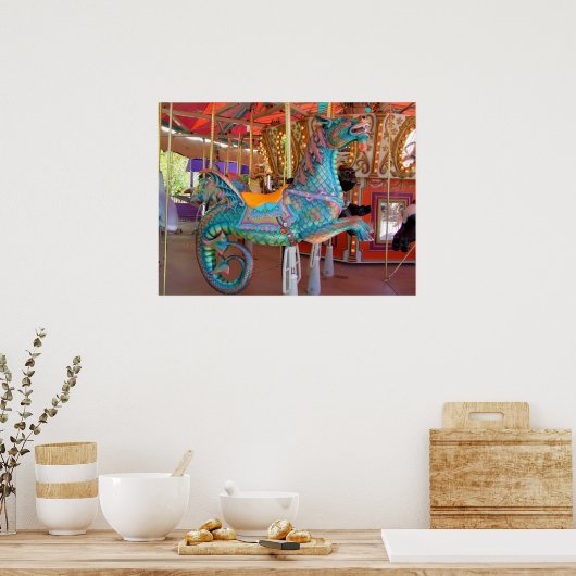 Carousel Sea Serpent Poster (Küche)