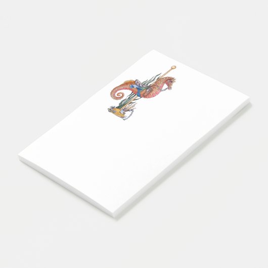 Carousel-Seepferd Post-it Klebezettel (angewinkelt)