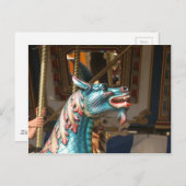 Carousel-Seepferd Postkarte (Vorne/Hinten)