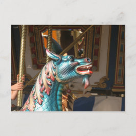 Carousel-Seepferd Postkarte
