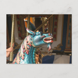 Carousel-Seepferd Postkarte