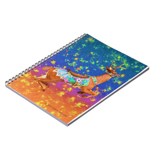 Carousel Stag Notebook Notizblock (Linke Seite)
