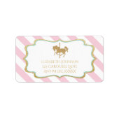 Carousel Themed Address Labels Adressaufkleber (Vorne)
