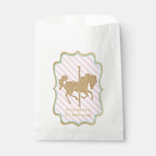 Carousel Themed Favor Bags Geschenktütchen (Vorderseite)
