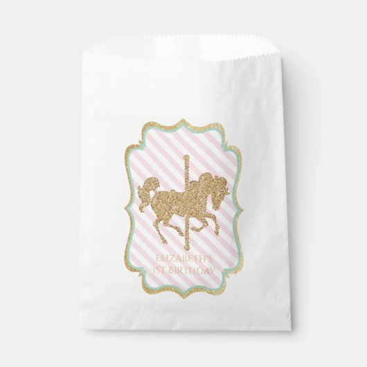 Carousel Themed Favor Bags Geschenktütchen (Vorderseite)