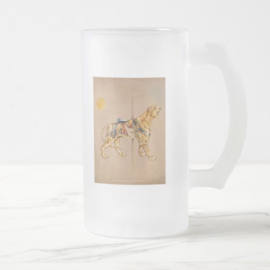 Carousel Tiger Mattiert Cup Mattglas Bierglas (Rechts)