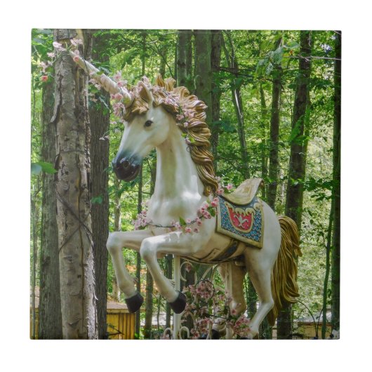 Carousel Unicorn Fliese (Vorderseite)