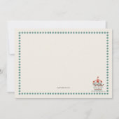 Carousel Vielen Dank Notecard Mitteilungskarte (Rückseite)